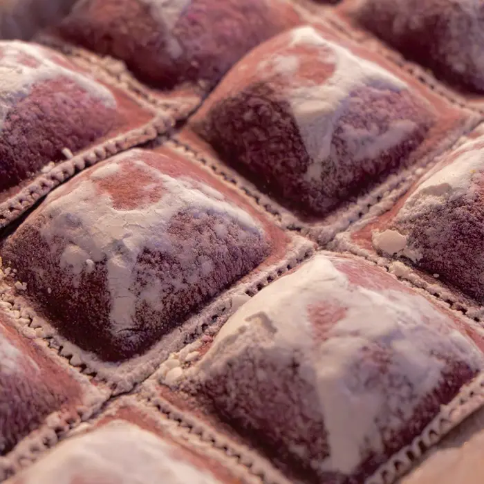 Raviolones de champiñones